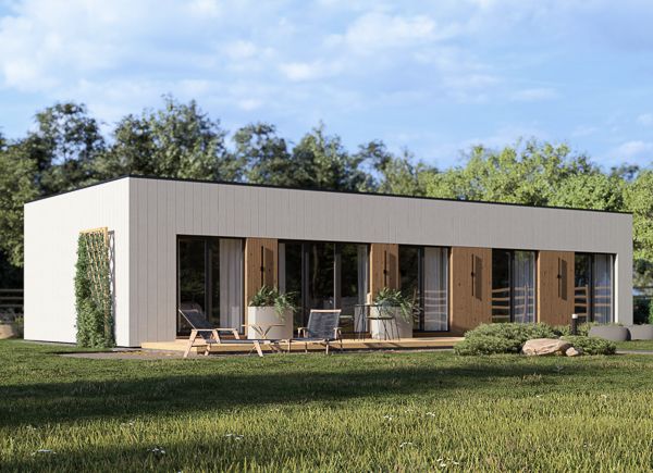 Casa prefabbricata abitabile BELLA 3 PV (Coibentata PLUS, 44 mm + rivestimento), 75 m² avp.ui.product_images.thumbnail 1