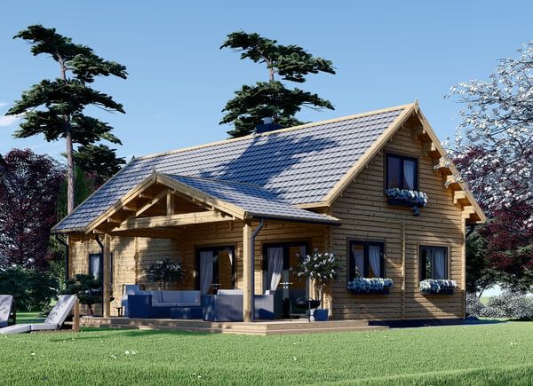 Casa in legno VERA (66 mm), 132 m² + 13.5 m² di porticato avp.ui.product_images.thumbnail 1