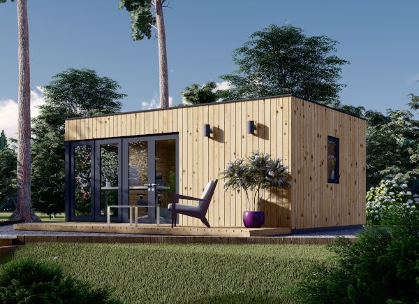 Ufficio in legno da giardino PREMIUM (Coibentata, 34 mm + rivestimento), 6x4 m, 24 m² avp.ui.product_images.thumbnail 1