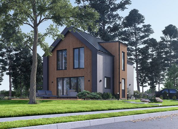Casa prefabbricata abitabile ASTRID PV (Coibentata PLUS, 44 mm + rivestimento), 92 m² avp.ui.product_images.thumbnail 1