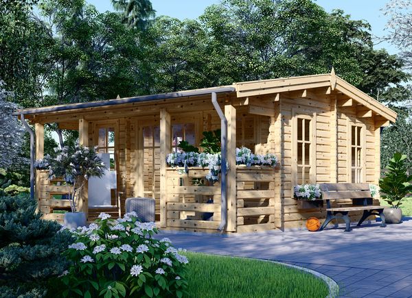 Casetta in legno da giardino ROYAL (Coibentata, 44+44 mm), 5x5 m, 25 m² avp.ui.product_images.thumbnail 1
