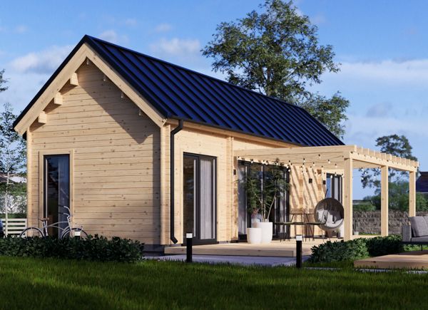 Casa in legno ADALINE S (44 mm), 45 m² thumbnail 1