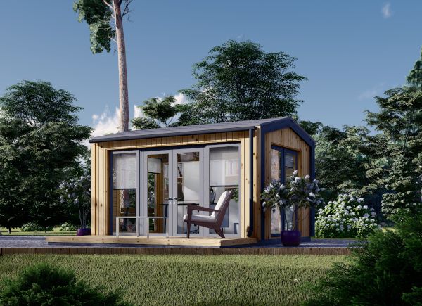 Casetta in legno da giardino EMMY (34 mm + rivestimento), 4x3 m, 12 m² avp.ui.product_images.thumbnail 1