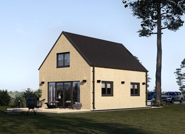 Casa in legno ALINA (34 mm + rivestimento), 46 m² avp.ui.product_images.thumbnail 1