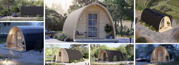 Casetta in legno da giardino BRETA S (44 mm), 3x6 m, 18 m²