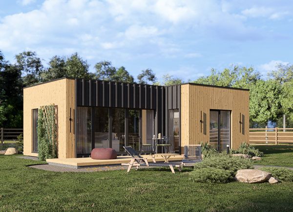 Casa in legno abitabile LUCIA 1 RV (Coibentata PLUS, 44 mm + rivestimento), 40 m² avp.ui.product_images.thumbnail 1