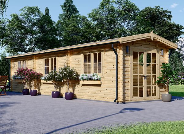 Casetta in legno da giardino STRONGHOLD (Coibentata, 44+44 mm), 3x10 m, 30 m² avp.ui.product_images.thumbnail 1