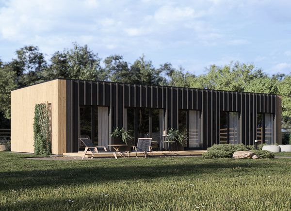 Casa in legno abitabile BELLA 3 RV (Coibentata PLUS, 44 mm + rivestimento), 75 m² avp.ui.product_images.thumbnail 1