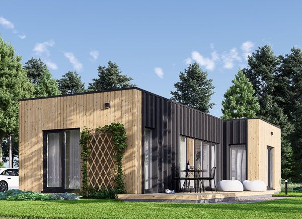 Casa in legno abitabile LUCIA 2 RV (Coibentata PLUS, 44 mm + rivestimento), 50 m² avp.ui.product_images.thumbnail 1