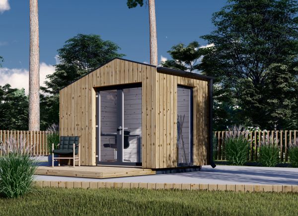 Ufficio in legno da giardino TONIA (34 mm + rivestimento), 3x2 m, 6 m² avp.ui.product_images.thumbnail 1