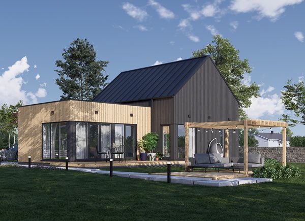 Casa in legno abitabile MIRABEL RV (Coibentata PLUS, 44 mm + rivestimento), 70 m² avp.ui.product_images.thumbnail 1