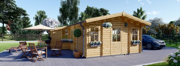 Casa in legno DIJON (58 mm), 44 m²