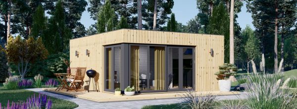 Casa in legno PREMIUM (Coibentata PLUS, 34 mm + rivestimento), 6x5 m, 30 m²