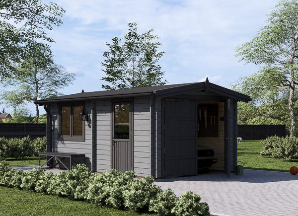 Garage in legno CLASSIC (34 mm), 3.2x5.2, 16 m² avp.ui.product_images.thumbnail 1