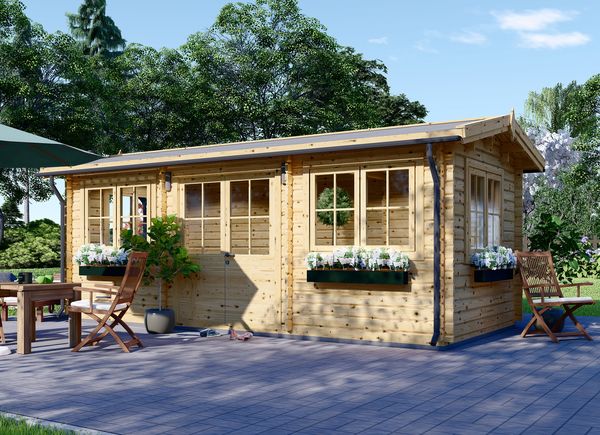 Casetta in legno da giardino OAK (Coibentata, 34+34 mm), 6x3 m, 18 m² avp.ui.product_images.thumbnail 1