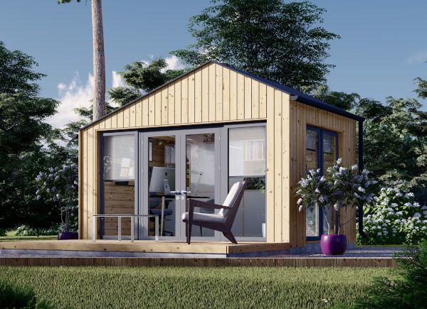 Casetta in legno da giardino TONIA (34 mm + rivestimento), 4x3 m, 12 m² avp.ui.product_images.thumbnail 1