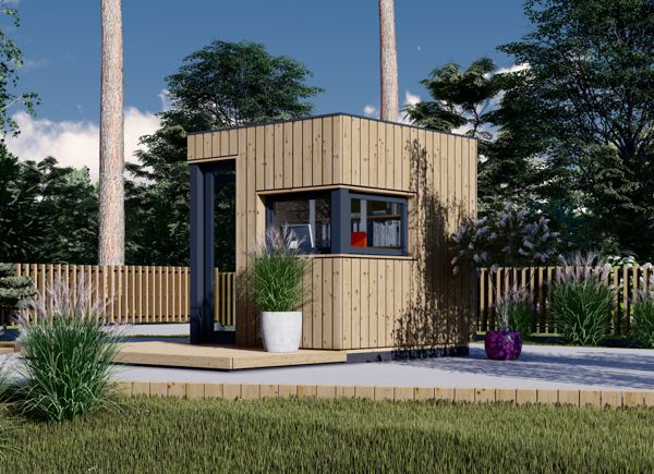 Ufficio in legno da giardino PREMIUM L (Coibentata PLUS, 34 mm + rivestimento), 2x2 m, 4 m² avp.ui.product_images.thumbnail 1