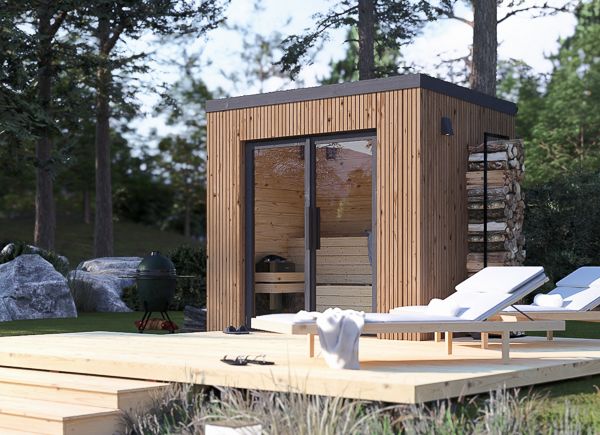 Sauna in legno OKO 2 (ThermoWood) – 2,3×1,6 m, 2,7 m² avp.ui.product_images.thumbnail 1