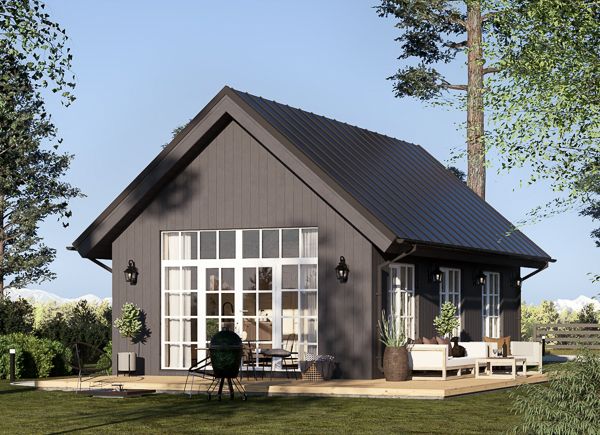 Casa prefabbricata abitabile ARIELLE PV (Coibentata PLUS, 44 mm + rivestimento), 44 m² avp.ui.product_images.thumbnail 1