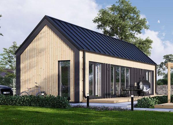 Casa in legno abitabile ADALINE RV (Coibentata PLUS, 44 mm + rivestimento), 42 m² avp.ui.product_images.thumbnail 1