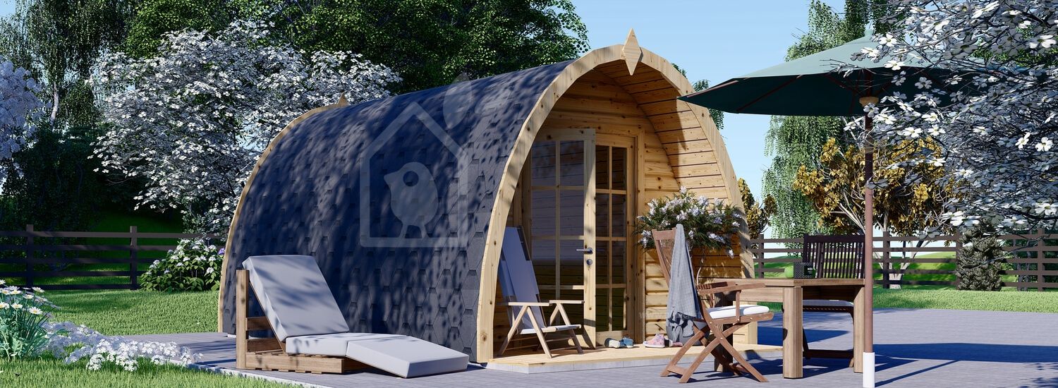 Casetta in legno da giardino BRETA (44 mm), 3x5 m, 15 m² visualization 1