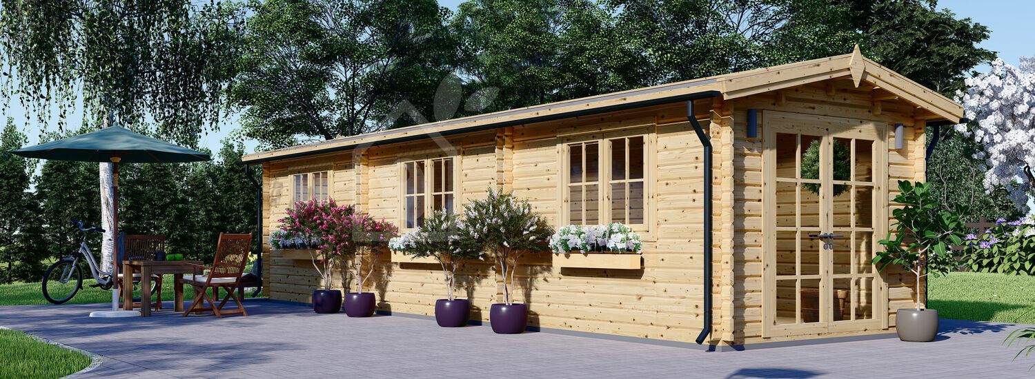 Casetta in legno da giardino STRONGHOLD (44 mm), 3x10 m, 30 m² visualization 1