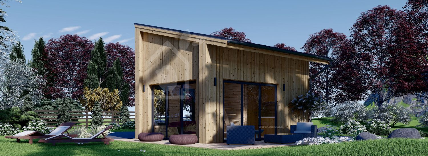 Casa in legno abitabile SOPHIA (Coibentata, 34 mm + rivestimento), 20 m² visualization 1