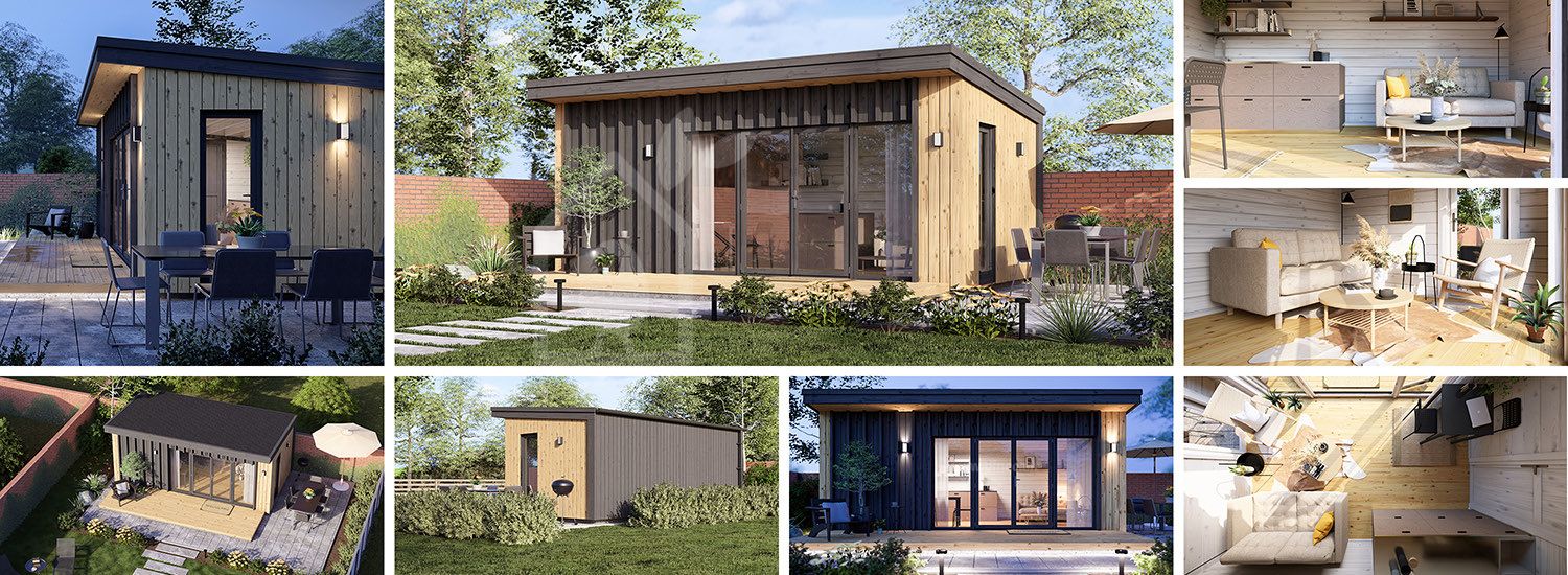 Casetta in legno da giardino EVELIN PLUS (Coibentata, 34 mm + rivestimento), 6x3 m, 18 m² visualization 1
