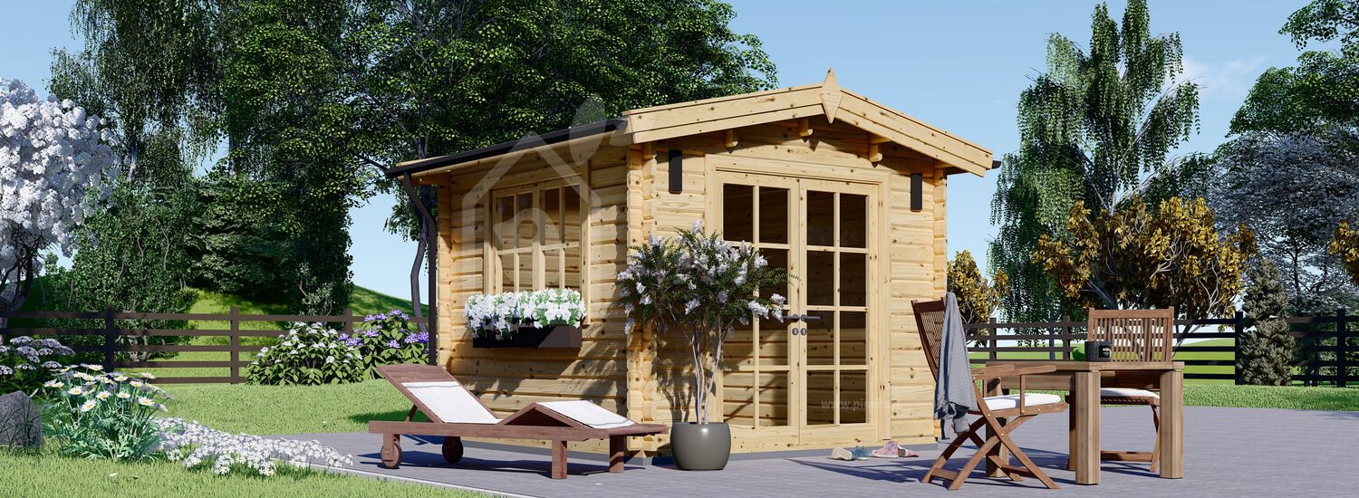 Casetta in legno da giardino ADAM S (44 mm), 3x3 m, 9 m² visualization 1
