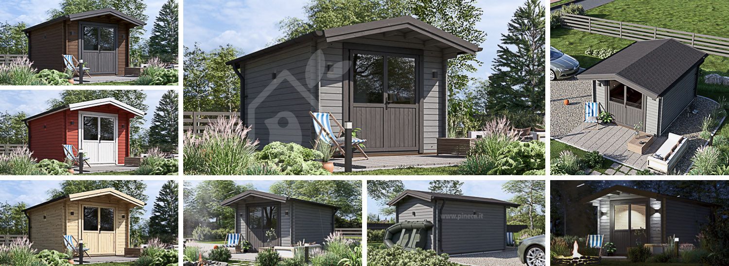 Casetta in legno da giardino PETER (34 mm), 3x4 m, 12 m² visualization 1