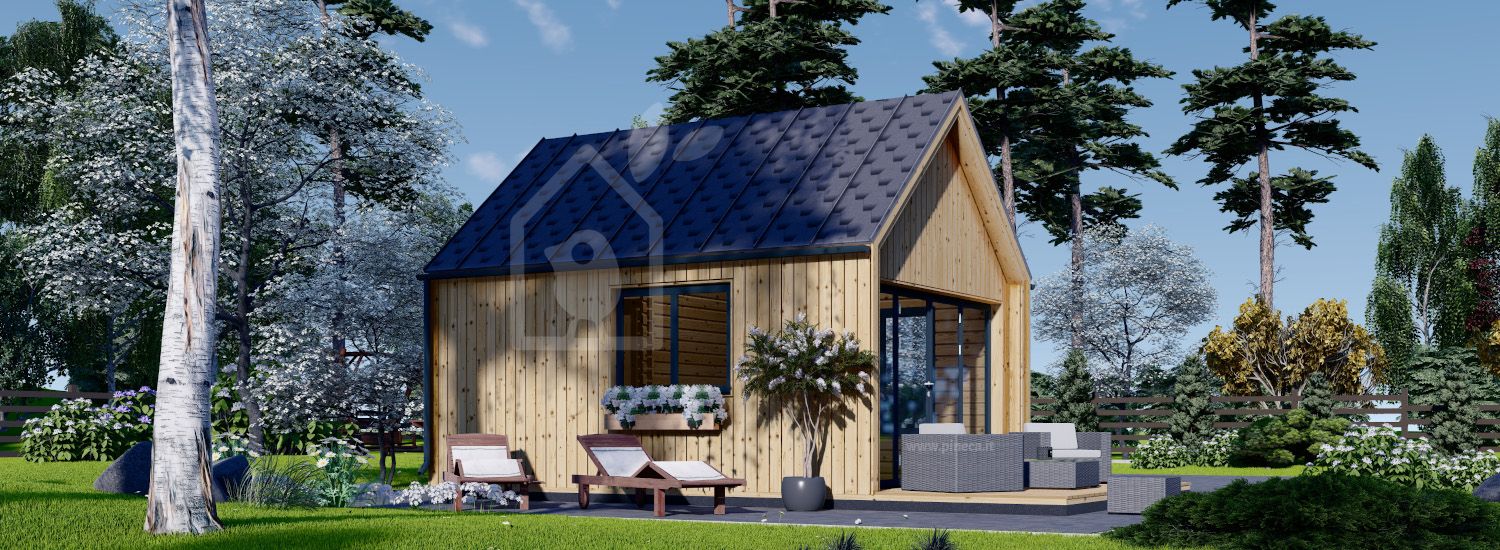 Casa in legno abitabili SALLY (Coibentata, 44 mm + rivestimento), 20 m² visualization 1
