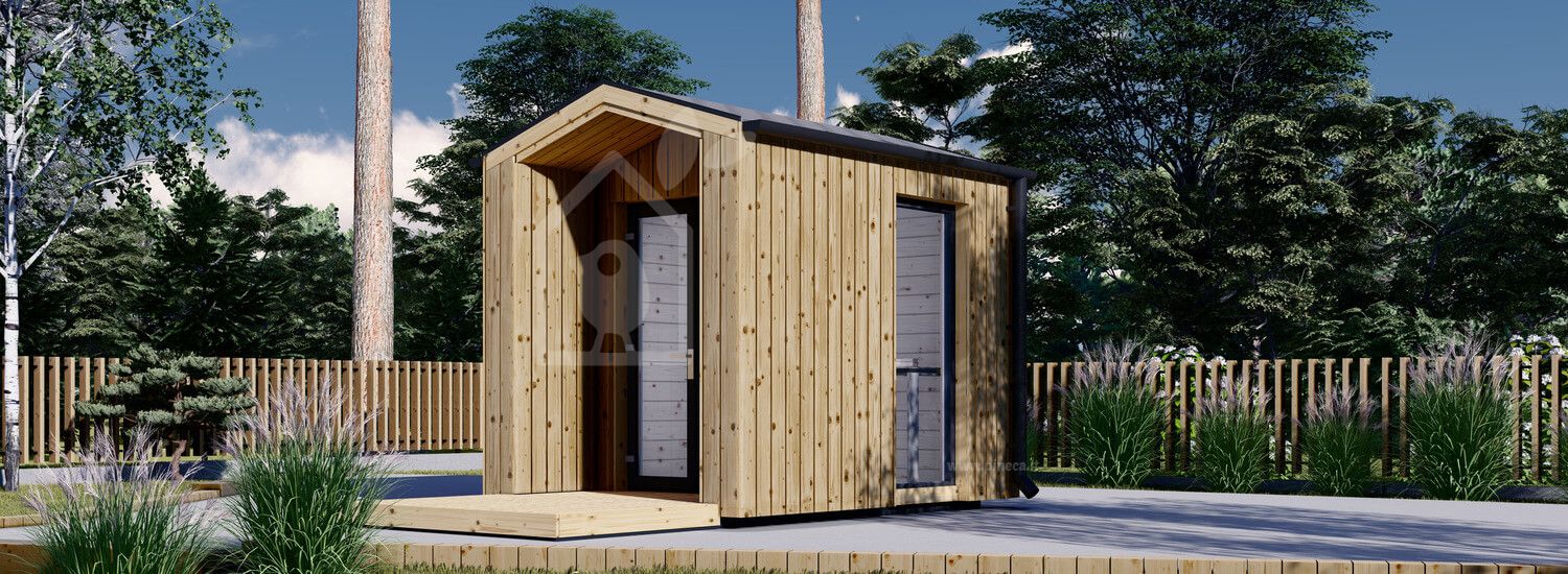 Ufficio in legno da giardino PIA (34 mm + rivestimento), 2x2 m, 4 m² visualization 1