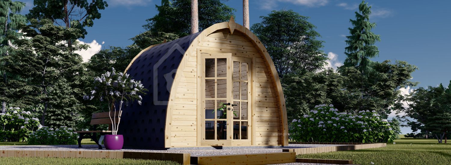 Casetta in legno da giardino BRETA (44 mm), 3x3 m, 9 m² visualization 1