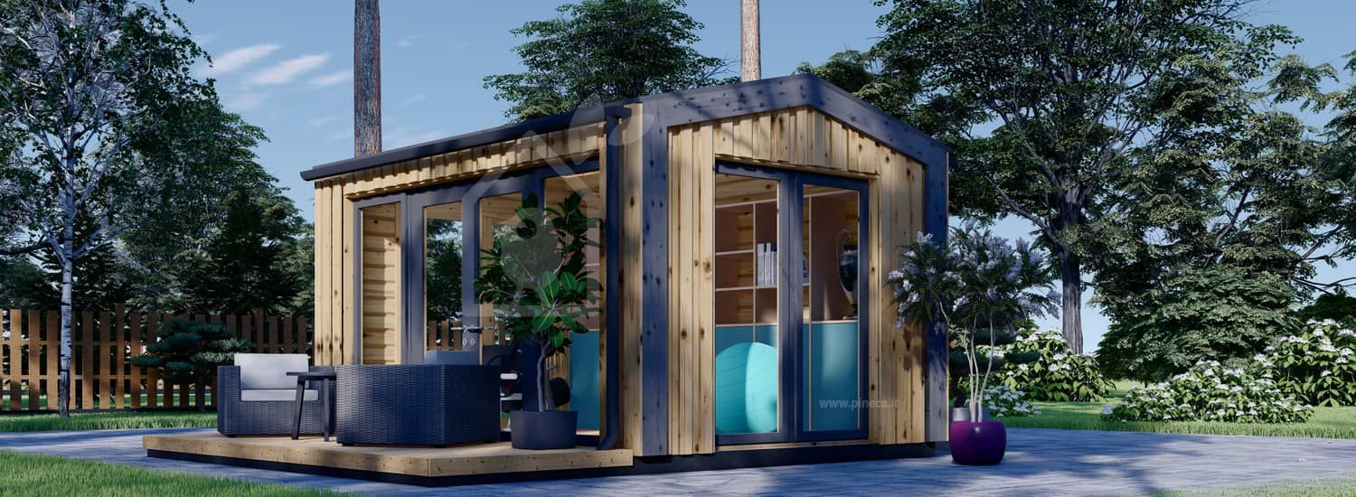 Casetta in legno da giardino EMMY (34 mm + rivestimento), 4x3 m, 12 m² visualization 1