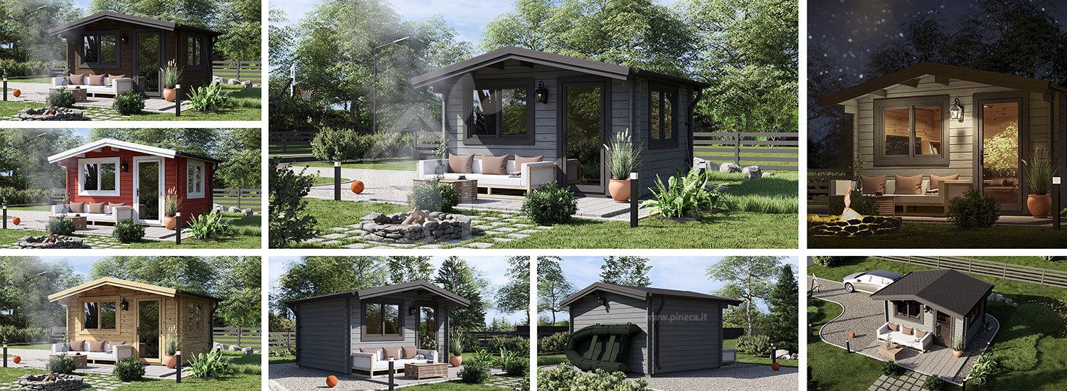 Casetta in legno da giardino DREUX (34 mm), 4x3 m, 12 m² visualization 1