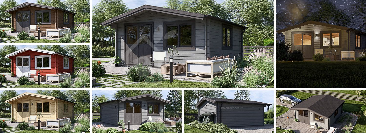 Casetta in legno da giardino LILLE (34 mm), 5x5 m, 25 m² visualization 1