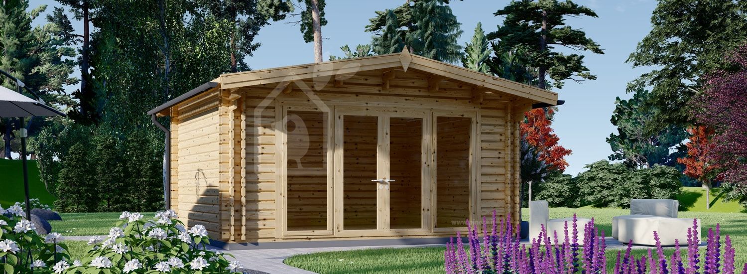 Casetta in legno da giardino MARTA S (Coibentata, 44+44 mm), 5x4 m, 20 m² visualization 1