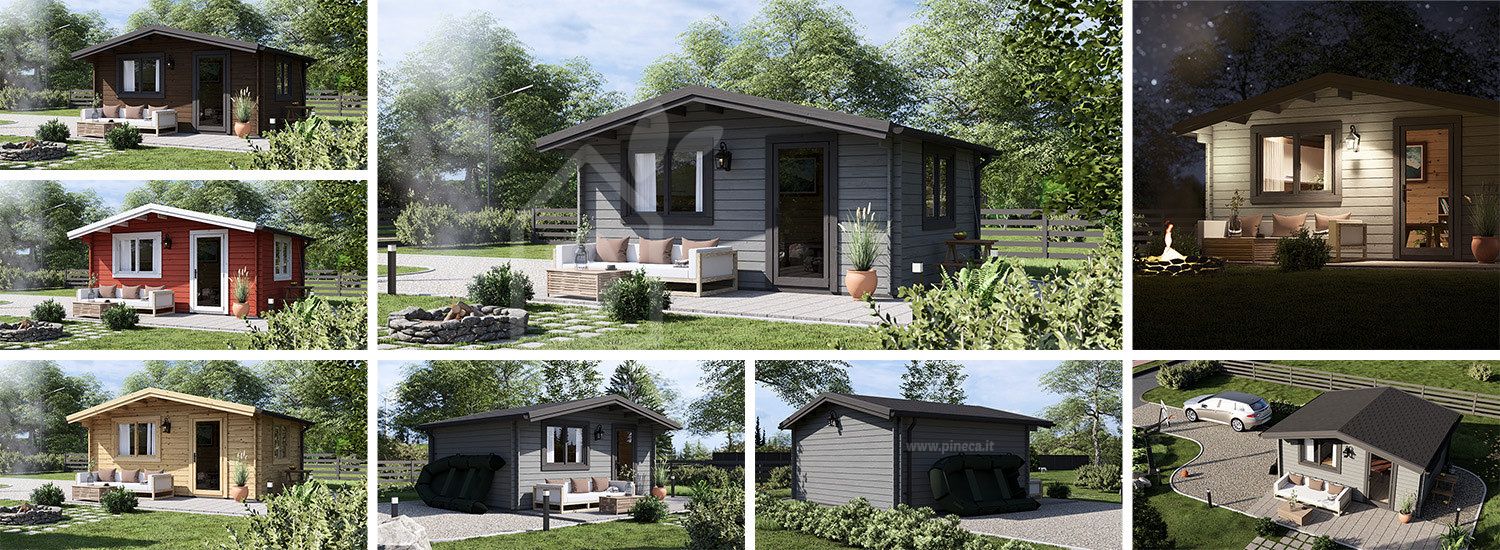Casetta in legno da giardino DREUX (34 mm), 5x4 m, 18 m² visualization 1