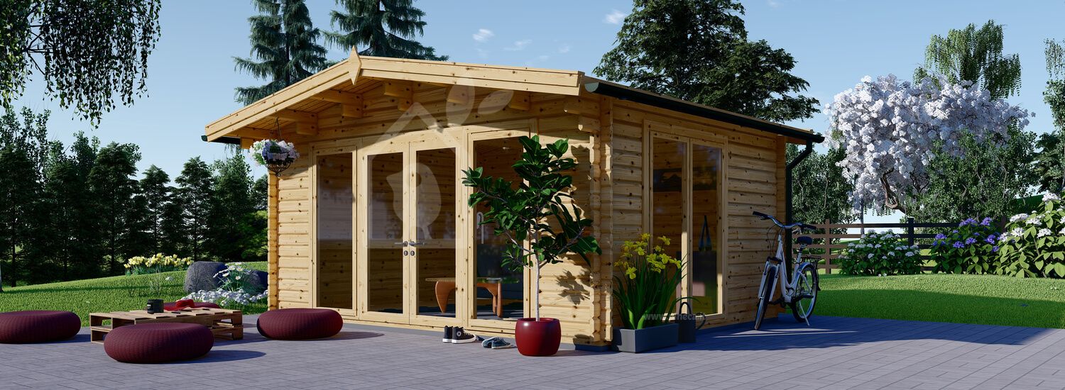 Casetta in legno da giardino MARTA (66 mm), 5x4 m, 20 m² visualization 1