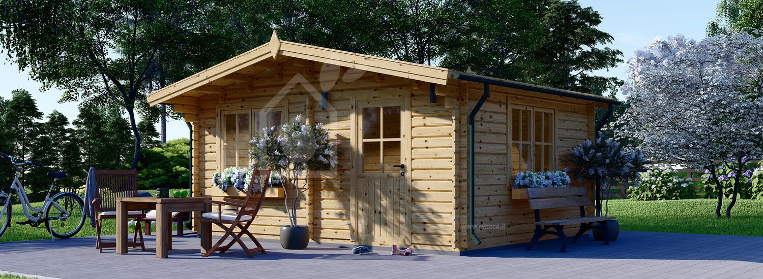 Casetta in legno da giardino DREUX S (34 mm), 5x4 m, 20 m² visualization 1