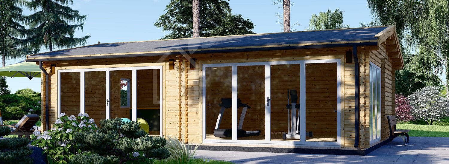 Casa in legno MARINA S (66 mm), 8x6 m, 48 m² visualization 1
