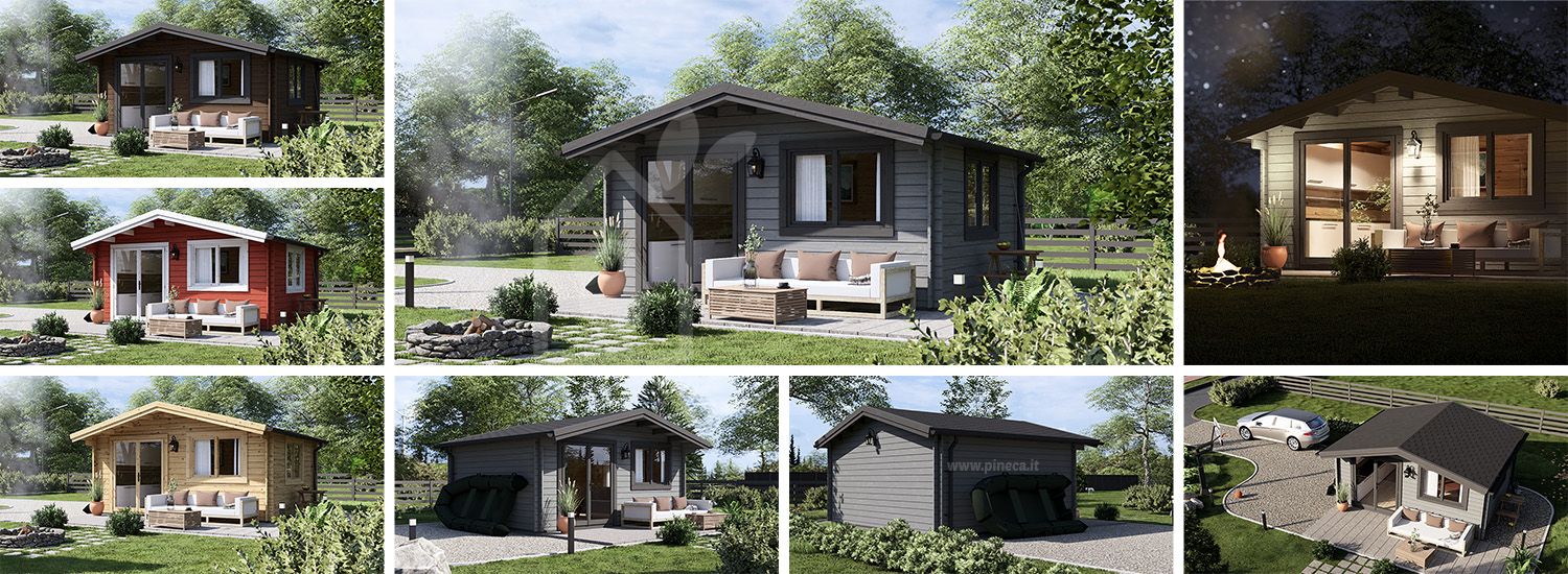 Casetta in legno da giardino WISSOUS (44 mm), 5x4 m, 20 m² visualization 1