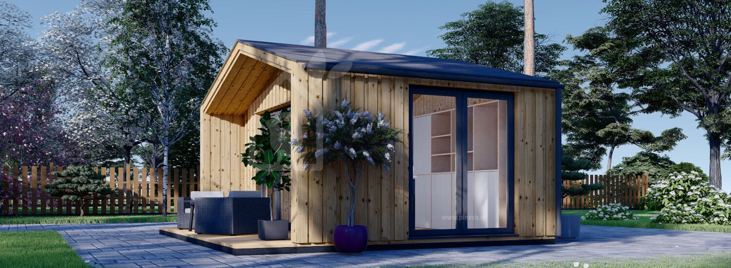Casetta in legno da giardino PIA (Coibentata, struttura in legno), 5x3 m, 15 m² visualization 1