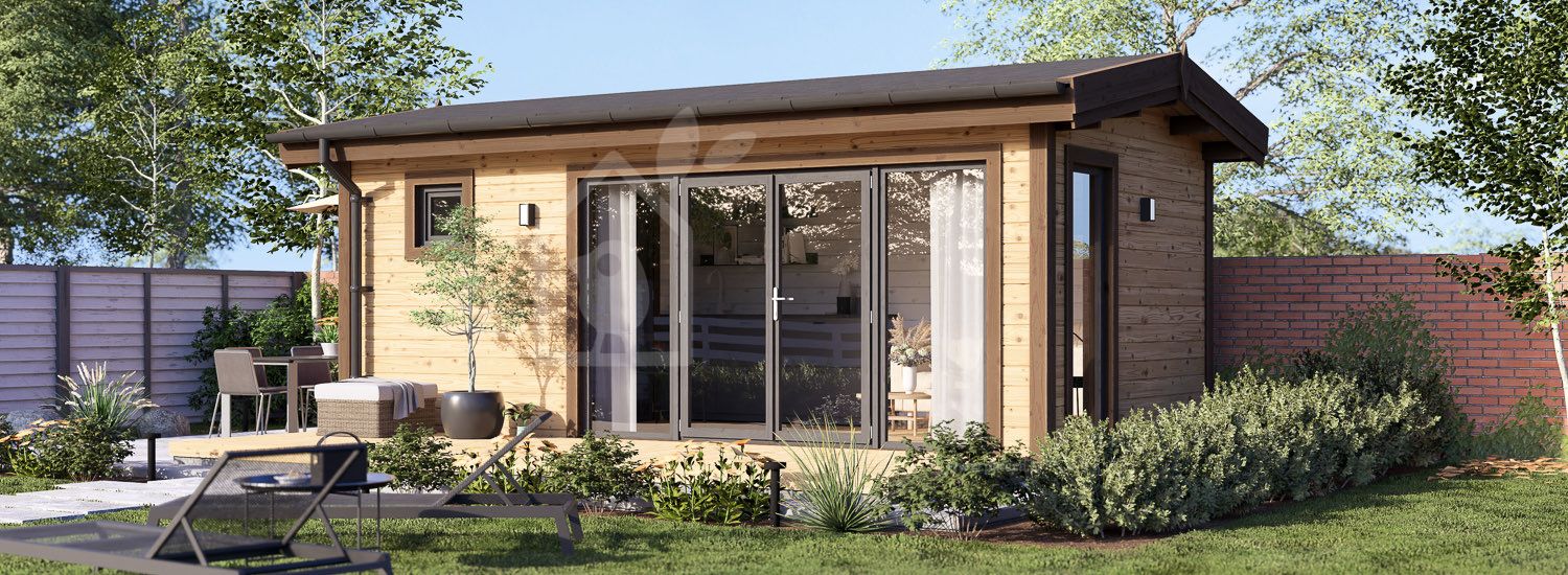 Casetta in legno da giardino ARTUR PLUS (Coibentata, 34 mm + rivestimento), 6x3 m, 15 m² visualization 1