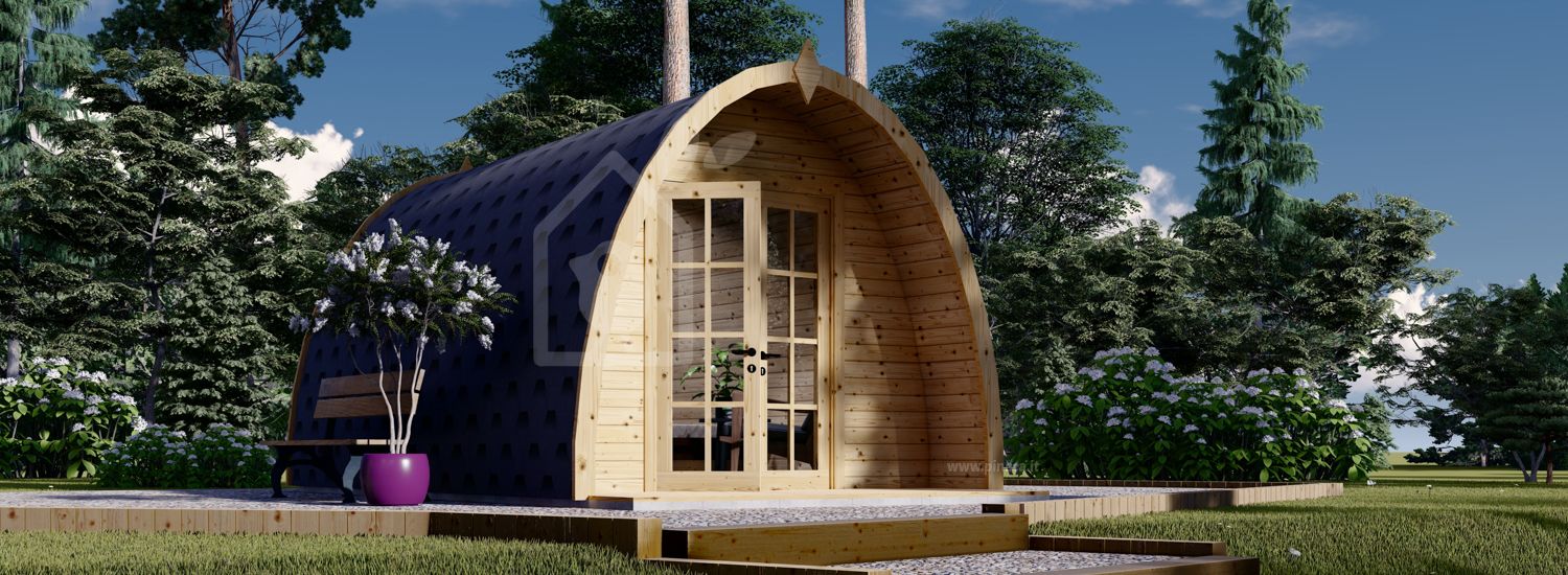 Casetta in legno da giardino BRETA (28 mm), 3x5 m, 15 m² visualization 1