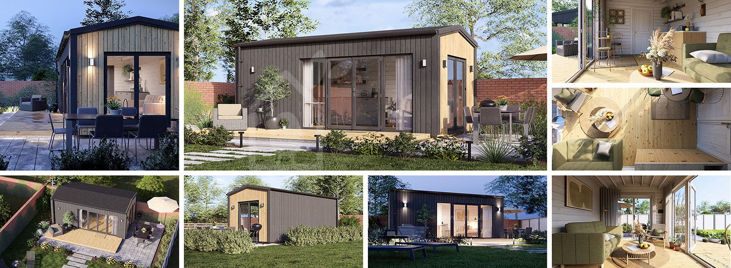 Casetta in legno da giardino EMMY PLUS (Coibentata, 34 mm + rivestimento), 6x3 m, 18 m² visualization 1