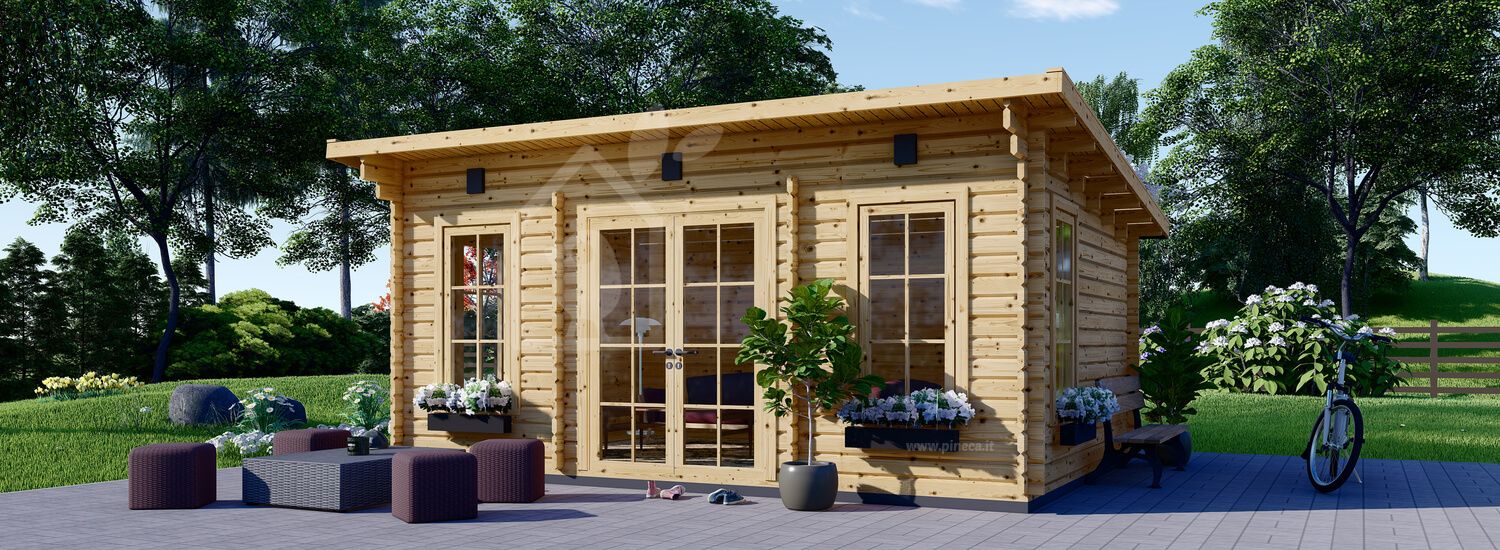 Casetta da giardino coibentata ESSEX 5x4 m 20 mq visualization 1