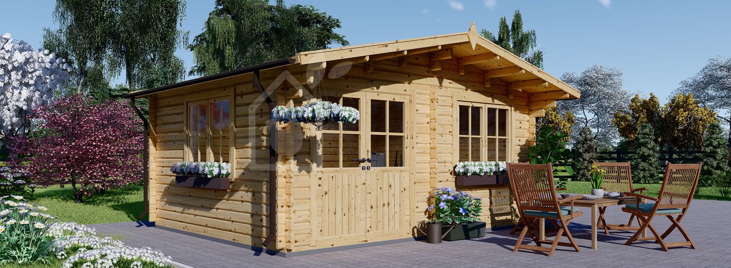 Casetta in legno da giardino LILLE (44 mm), 5x4 m, 20 m² visualization 1