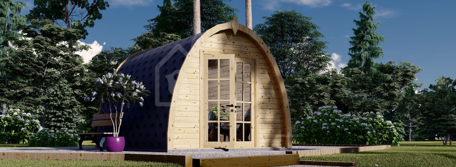 Casetta in legno da giardino BRETA (44 mm), 3x4 m, 12 m² visualization 1