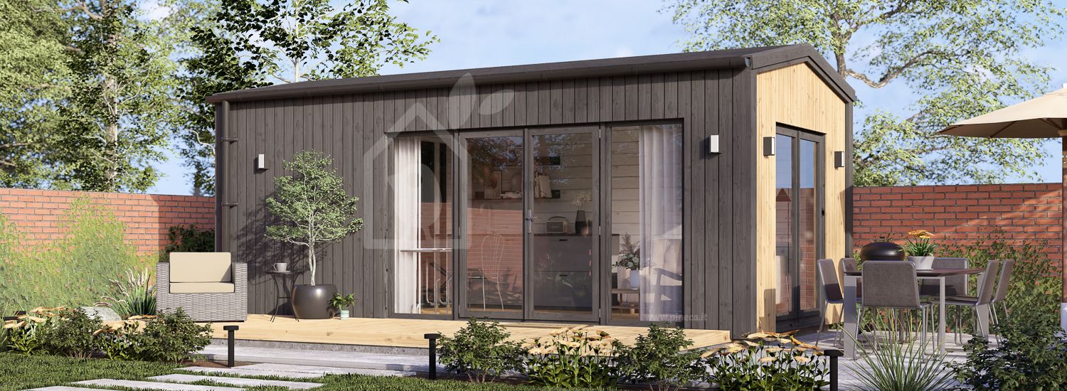 Casetta in legno da giardino EMMY PLUS (34 mm + rivestimento), 6x3 m, 15 m² visualization 1